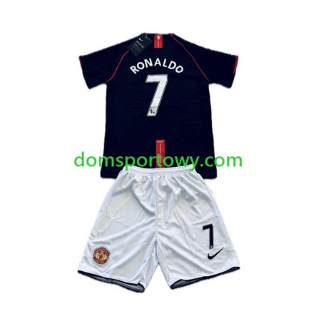 Koszulka Manchester United Cristiano Ronaldo 7 Retro Dziecięcy Wyjazdowe Koszulki Piłkarskie 2007-2008 Krótki Rękaw
